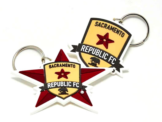 die cut sacramento keychain