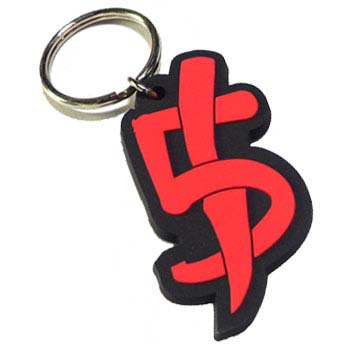 die cut pvc keychain